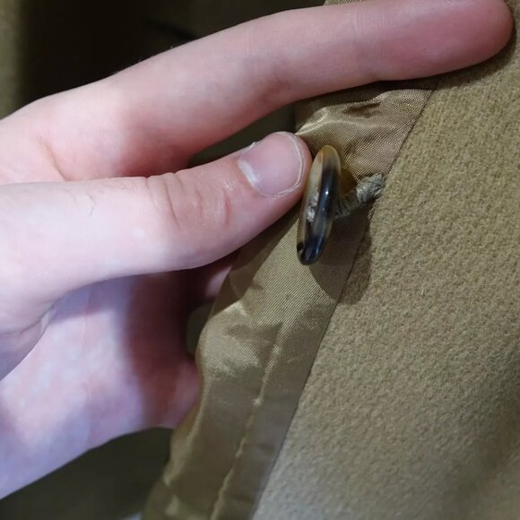 LNWOT Chester Barrie Hand Tailored Double Breasted Wool Overcoat England US42R - Picture 15 of 16